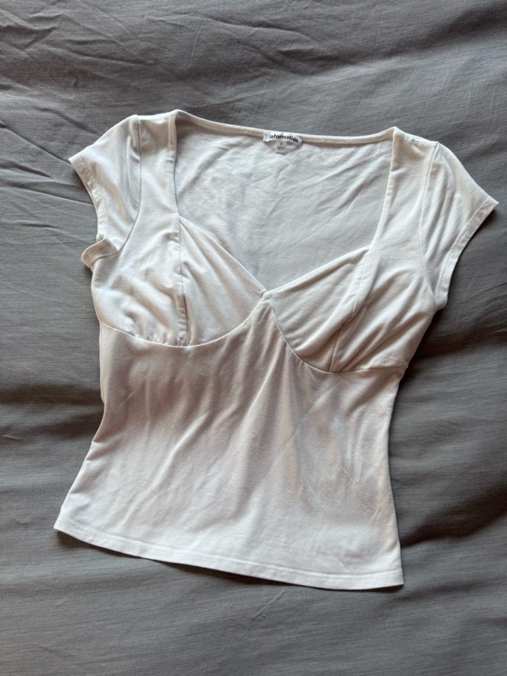 Reformation Bustier seamed t shirt